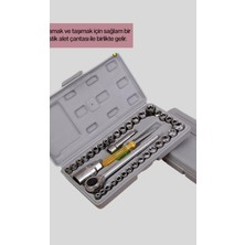 Astraltech 40 Parça Lokma Anahtar Seti Ayna Yüzey Karbon Çelik Dayanıklı Tamir Takımı