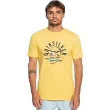 Quiksilver Qsrockinskull Erkek Sarı Tişört