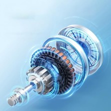 Skygo M11 Dijital LED Göstergeli Portatif Fan Mini Vantilatör Soğutucu El Fanı (Gri)