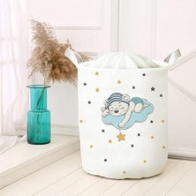 Skygo Çok Amaçlı Oyuncak Saklama Kutusu Kirli Çamaşır Piknik Sepeti Katlanır Düzenleyici Keçe Model 00043