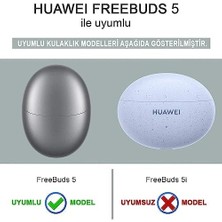 Skygo Freebuds 5 Için Kılıf Mat Silikon Kırmızı [freebuds 5 ile Uyumlu Kılıf - Kırmızı]