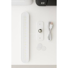 Skygo 3 Modlu Şarjlı LED Işık Çubuğu USB ile Şarj Edilebilir Kablosuz Mıknatıslı ve Yapışkanlı Dolap Altı Işık Beyaz Sarı Gün Işığı Portatif LED Lamba