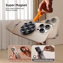 Skygo Vantuzlu Telefon Tutucu, Silikon Parmak Askılı Duş Aynası Telefon Tutucu, Selfie ve Video Çekimleri Için Silikon Vantuzlu Telefon Askısı, Duş Telefon Tutucu