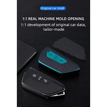 Skygo Ontto Araba Anahtarı Kılıfı Vw Golf 8 R Gtı Id.3 Id.4 Id.5 Için Uygun Anahtar Kılıfı Mk4 Tarraco Ateca Octavia Enyaq Için 3 Tuşlu Tpu Anahtar Kılıfı Anahtar Gövdesi Deri Mavi