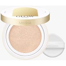 Skygo Işıltılı ve Cam Cilt Görünüm Sunan Hafif Dokulu Cushion SPF40++ Glow Cushion (NO.21P)