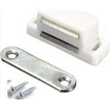 Skygo Mıknatıslı Plastik Mobilya Dolap Kapak Sineklik Çıt Çıt Kilit 12 Adet