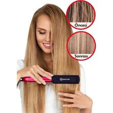 Go İthalat Seramik Kaplı Pembe Detay Saç Düzleştirici (4989)