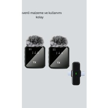 Astraltech 2’li Kablosuz Yaka Mikrofonu Type-C ve Lightning Uyumlu Profesyonel Set
