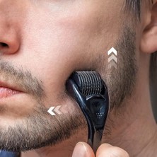 Skygo Derma Rulo 1.0mm, 540 Titanyum Microneedle Rulo Yüz Yüz Kırışıklıkları Için Saç Dökülmesi Streç Işaretleri Saç Büyütme Mikro Iğneler Profesyonel Microneedling Derma Iğneleme Kiti Kılıf ile