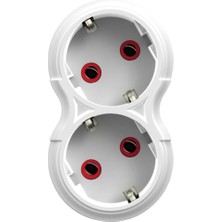 Skygo 2'li Priz Topraklı 2li Priz, 2x Çoğaltıcı Grup Priz Fiş