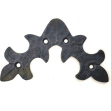 Vice Avm Antika Tarz Dekoratif Pirinç Yaprak Gönye - 100x110 mm, Oksit TG-V 5351