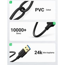 Skygo USB 3.0 USB To USB Data Kablosu, 1 Metre