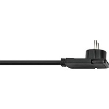 Skygo Kaliteli Plastik Uzatma Kablosu Yassı Fişli (Uzatma Kablosu Düz Iç Mekan Için 5 M Kablo) Siyah