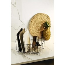 Skygo Ömür Boyu Paslanmaz Bulaşıklık Bulaşık Sepeti Tek Katlı Tabaklık Siyah