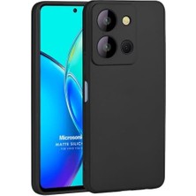 Skygo Y36 Lansman Serisi Kadife Dokulu Ultra Koruyucu Silikon Kılıf - Şık, Dayanıklı ve Parmak Izi Bırakmayan Premium Tasarım (Siyah)