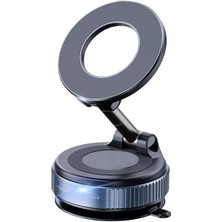 Skygo Yükseltilmiş 360° Vakumlu Manyetik Telefon Tutucu, Vakumlu Manyetik Telefon Tutacağı, Araba/spor Salonu/ayna/pürüzsüz Yüzey Için Katlanabilir Cep Tutucu, ile (Siyah)