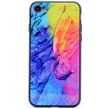 Skygo 3857 7 ile Uyumlu Kılıf, Ebruli Cam Kapak, No7