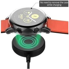 Skygo Galaxy 6 ile Uyumlu Akıllı Saat USB Şarj Aleti Akıllı Saat Şarj Kablosu Manyetik Siyah