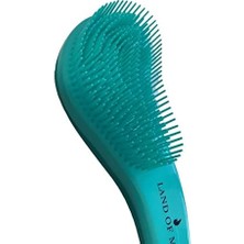 Skygo Land Of Myth - LOM1011 Curved Der, Yetişkin & Çocuklar Için Kavisli Dolaşık Saç Açma ve Düğüm Çözücü Tarak & Fırça, Islak, Kuru, Düz, Kıvırcık Saçlar Için (Mavi)