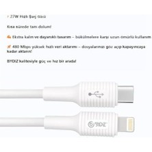 Skygo 27W USB C To Lightning Hızlı Şarj ve Data Kablosu (1m) Hızlı Şarj Kablosu 14/13/12/12 Pro Max/11/xs Max/xr/x,airpods Pro Uyumlu Bydiz RMX-480