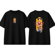 Urbvn Looffyy Tasarım Baskılı Siyah Oversize T-Shirt