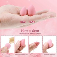 Skygo Profesyonel Makyaj Süngeri Seti – Yumuşak & Esnek Blender Süngerler, Kusursuz Fondöten ve Kapatıcı Uygulaması Için, 1 Kavanoz Çoklu Sünger Seti (Pembe)