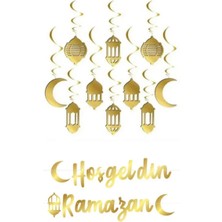 Özbience Ramazan Temalı Yazı ve Fener Banner Seti, Şık Süsleme Dekoru