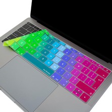 Skygo Klavye Koruyucu Kılıf Klavye Filmi Avrupa Ingilizce Baskılı Uk-Ters L Enter Tipi Pro 13INÇ A1708, A1534 12INÇ Uyumlu, Ultra Ince Hafif Yıkanabilir Pembe Yeşil