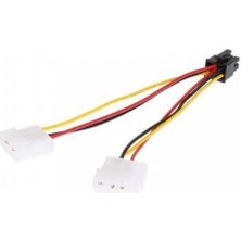 Skygo 6 Pin Power Kablo 6 Pin To 2 Molex Pcıe Ekran Kartı Güç 6pin