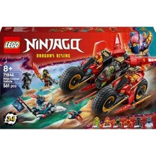 Skygo Savaş Aracı 71844-8 Yaş ve Üzeri Çocuklar Için 2 Motosikleti, 1 Jet ve 6 Minifigür Içeren 3’ü 1 Arada Oyuncak Yapım Seti, Doğum Günü Hediyesi (561 Parça)