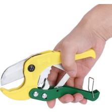 Skygo Pvc Boru Kesme Makası – Ø42 mm Metal Gövdeli Profesyonel Kesici | Plastik, Pprc, Pe, Pex, Pvc ve Boş Kesitli Borular Için El Aleti – Turuncu Ergonomik Saplı