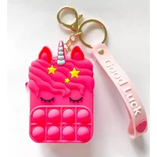 Brother Toys Unicorn Popit Renkli Çocuk Çantası Para Çantası 1 Adet Oyuncak Unikorn 9 x 6 Cm. Pop It