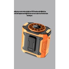 Astraltech Dijital Ekranlı Turbo Mini Fan – 3 Kademeli Hız, Sessiz Çalışma ve Type-C Şarj