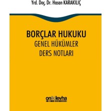 Skygo Borçlar Hukuku Genel Hükümler Ders Notları
