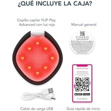 Skygo Flıp Play Advanced LED Saç Fırçası – Kırmızı, Mavi ve Yeşil Işık Modlarına Sahip 3’ü 1 Arada Bakım Aracı, Sağlıklı Görünen Saç ve Saç Derisini Destekler - Midnight Magic!