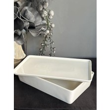 Skygo Porselen Dikdörtgen Fırın&saklama Kabı