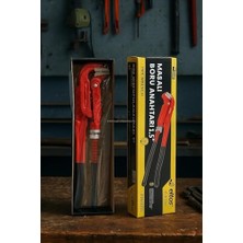 Skygo Maşalı Boru Anahtarı, Ayarlı, Krom Vanadyum Gövde, Indüksiyonda Sertleştirilmiş Dişler, Ergonomik Izole Sap, Elektrostatik Dayanıklı Boya, Profesyonel Tesisat Sökme ve Sıkma (1,5")