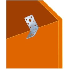 Skygo Mobilya, Dolap Yatak Duvara Sabitleme Köşebent Bağlantı Aparatı L Demiri Gönye 4X4X4 cm (12 Adet)