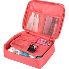 Skygo Ecoform Su Geçirmez Organizer Seyahat Kozmetik Makyaj Çantası Somon