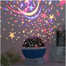 Skygo Dönen Star Renkli Yıldızlı Gökyüzü Projeksiyon Gece Lambası