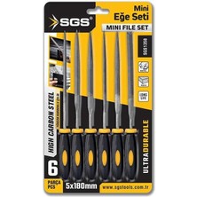 Skygo Mini Eğe Seti, 6 Parça, 5X180 Mm, Model SGS1358