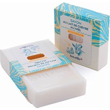 Skygo Keçi Sütü ve Bal Sabunu 100 gr Doğal Katı Sabun 1 Adet Yüz Peelingi Yüz El Vücut | Makyaj Temizleyici Yüz Bakımı | Akne Karşıtı Siyah Nokta Karşıtı