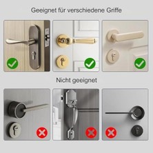 Skygo Silikon Kapı Kolu Kılıfı, Gürültü Azaltıcı Stoper, Çizik ve Darbe Koruyucu, Antistatik, Kaymaz Yüzeyli, Kolay Takılabilir Vantuzlu Kapı Koruma Kılıfı