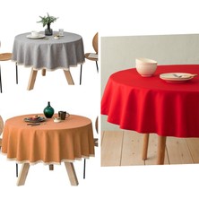 Ayzen Home Dantelli Yuvarlak Masa Örtüsü