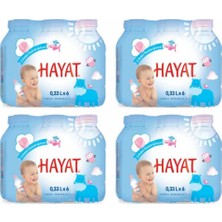 Hayat Bebek Suyu 24 Adet 0,33 L x 6 Doğal Mineralli Su, Bebekler İçin Uygun