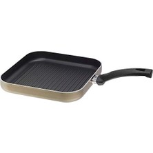 Skygo Amalfi Teflon Kaplama Izgara Tava, Teflon ve Alüminyum, Siyah