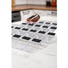 Skygo 24'lü Şeffaf Kristal LEGO Stand Baharatlık Standı Çok Amaçlı Düzenleyici Organizer LEGO24