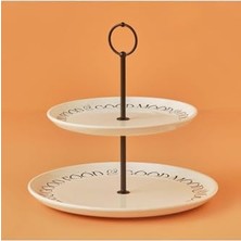 Skygo Seramik 2 Katlı Kurabiyelik Beyaz (26X30 Cm)