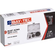 Bay-Tec 11 Parça Buat Açma Seti Füme Renkli MDF ve Ahşap İşlerinde Kullanım İçin Uygun