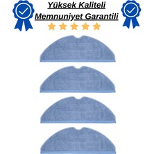 Özbience Yüksek Kaliteli 4 Adet Mop Bez, Roborock S8, S7, S7 Maxv, Ultra Uyumlu